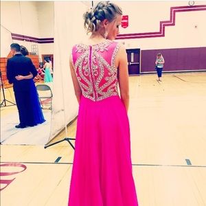 Pink prom dress